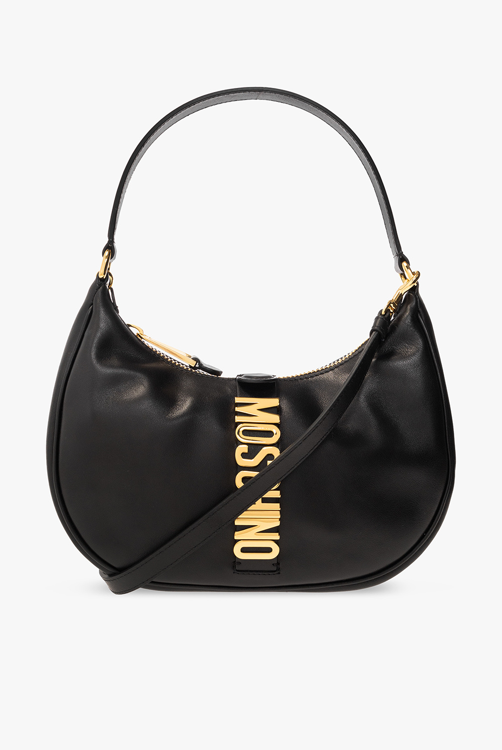 Black Leather shoulder bag Moschino Vitkac Australia